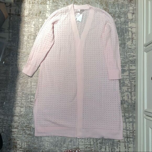 NWT Rachel Parcell Pointelle Cardigan - Picture 3 of 8